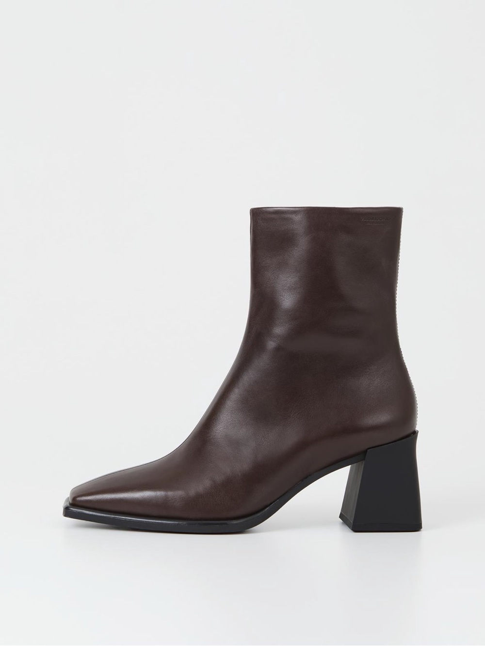 Vagabond Hedda Brown Leather Block Heel Ankle Boot only worn once